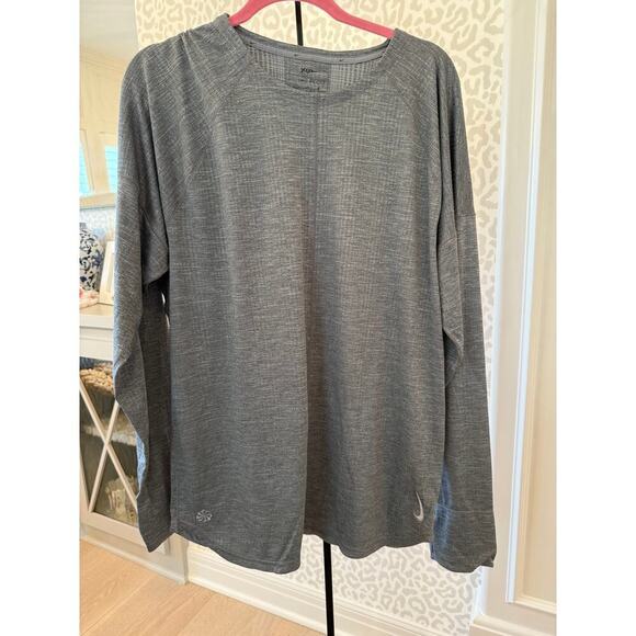 Nike Yoga Men's Cool Grey Heather Dri-FIT Crew Top Size L - Picture 5 of 8